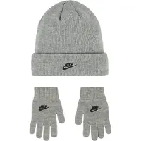 Nike Lue/Hansker - Strikk - Dark Grey Heather - - 8-16 år - Lue