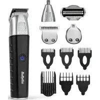 Babyliss MT812E, Sort, Rustfritt stål, 0,4 mm, 1 cm, Øre, Nese, Rustfritt stål, Batteri