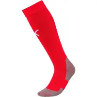 Puma Fotballsokker - Team Liga Core - Rød m. Hvit - - 39/42 - Fotballsokker