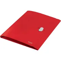 Leitz Recycle - 3-fliksmappe - for A4 (210 x 297 mm) - kapasitet: 150 ark - rød