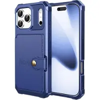 Mtp Products iPhone 17 Pro Max TPU-deksel med kortholder - Blå