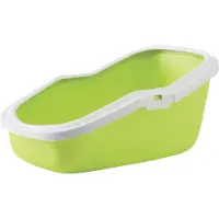 Savic Aseo kattetoilet, 56x39x27,5 cm, hvid/limegrøn