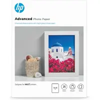 HP Advanced Glossy Photo Paper - Blank - 130 x 180 mm 25 ark fotopapir - for ENVY 50XX ENVY Inspire 7920 OfficeJet 20X, 52XX, 80XX Photosmart B110, Wireless B110