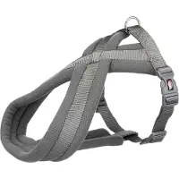 Trixie Premium touring harness, S: 35–65 cm/20 mm, graphite