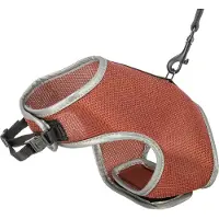 Trixie Soft harness cat, with lead, 24–42 cm, 1.20 m, rust