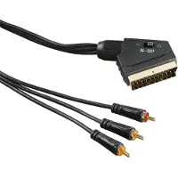 Hama - Videokabel - RCA x 3 (hann) til SCART (hann) - 1.5 m - svart