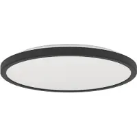 Eglo connect LED-taklampe Rovito-Z, svart, Ø 30 cm
