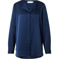 Vila Ellette V-neck Satin Skjorte Med Lange Ermer