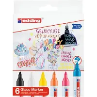 Edding 6 Tusjer Farger Emballasje