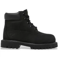 Timberland unisex for kids. TB1128070011 Premium 6 Inch Lace Up Leather Boot Black (25.5), Flat, Laces, Casual, Outdoor, children's fashion