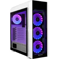 Chieftec SCORPION 3 GL-03W-OP ATX-kabinett, hvit, herdet glass, uten PSU