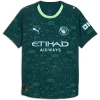 Puma Manchester City 25/26 Authentic Fourth Jersey Men, Sport, Green Terrain, XXL