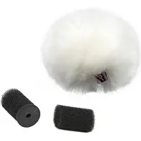 Rycote White Ristretto Lavalier Windjammer -single