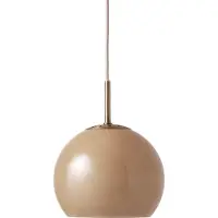 Frandsen hengelampe Ball Glass, cappucino, Ø 25 cm