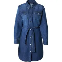 Pepe Jeans for woman. PL95376845A0 Blue Denim Shirt Dress (M), Casual, Cotton, Long sleeve