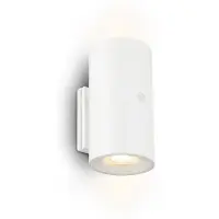 Briloner LED-akku-vegglampe Isy, matt hvit, plast, 3000 K