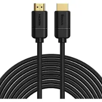 Baseus 2x HDMI 2.0 4K 30 Hz-kabel, 3D, HDR, 18 Gbps, 8 m (svart)