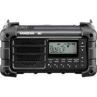 Sangean MMR-99 - Bluetooth - Handcrank - Solar Radio - DAB/DAB+/FM - Mono - Svart