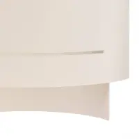 Sollux Vegglampe Isotta, hvit, bredde 21 cm, halvsirkulær