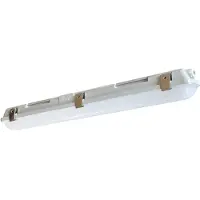 G&L LED-våtromslampe 661060, grå, lengde 65,5 cm, IP65