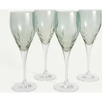 Fyrklövern Crown vinglass 30 cl 4-pk, Grønn