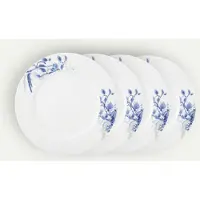 Fyrklövern Nordic Blue tallerken 26 cm 4-pk, Hvit Middagstallerken