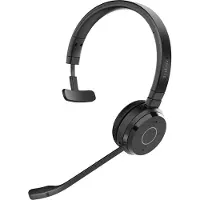 Jabra Evolve 65 TE Mono - Hodesett - on-ear - Bluetooth - trådløs - USB-A via Bluetooth-adapter - lydisolerende - UC-sertifisert