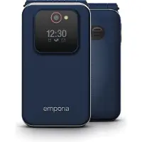 Emporia emporiaJOY (V228), 2G, (V3), Tilt-mobiltelefon med store knapper, blåbær