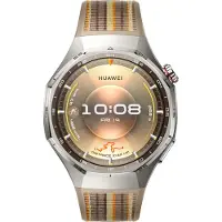 Huawei Watch GT 6 Pro - 46 mm - titanium alloy - smartklokke med stropp - composite woven - brun - håndleddstørrelse: 140-210 mm - display 1.47" - ...