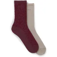 HUGO Leo Logo Red Sokker 2 Par