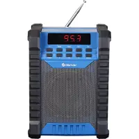Denver WRB-60 anleggsradio med Bluetooth / byggeradio / oppladbar FM-radio med IP54