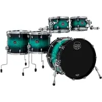 Mapex Saturn VI 22" 5pc Saturn VI Studioease Shell Pack Marine Teal Burst
