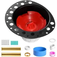 Vevor PVC frittstående badekaravløpssett, 2 messingavløpsrør, innbyggingssett for badekaravløp, med PVC-adapter for avløpsstykke, kompatibel med frittstående badekar, gulvmonterte badekar og badekarøy