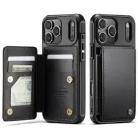 CASEME iPhone 17 Pro Max C22 etui RFID-kortlommebok - Svart