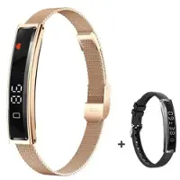 Mtp Products B3 Smartarmbånd / Fitness Tracker med to reimer - gull