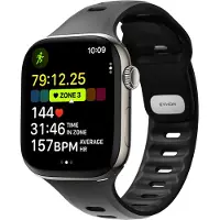 Nomad Tempo Band, Band, Smartklokke, Svart, Apple, 45mm / 46mm, Gummi