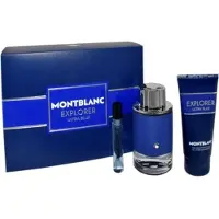 Mont Blanc Montblanc Explorer Ultra Blue Set - 100ml Eau De Parfum, 75ml Travel Spray, 100ml Shower Gel