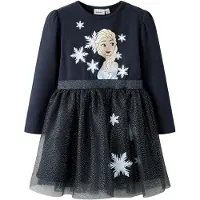 Name It Mini Osimi Frozen Tulle Kjole Med Lange Ermer