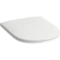 Roca Lua sæde, slim, QR&&SC - Toiletsæde med qr & sc i slim design, topmonteret, hvid