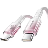 JOYROOM Crystal-Clear 60W USB-C-kabel 1,2 m - hvit