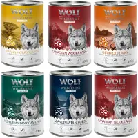 Wolf of Wilderness Blandet pakke 6 x 400g - 6 x 400 g Triple Taste (5 Sorter)