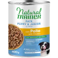 NATURAL TRAINER Pate Medium & Maxi Puppy & Junior - Sparepakke: 6 x 400 g kylling