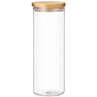 Ambition NORDIC glass matoppbevaringsboks med bambuslokk 1,8 l