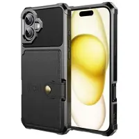 Mtp Products iPhone 17 TPU-deksel med kortholder - Svart