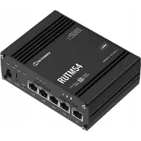 Teltonika RUTM54 - Trådløs ruter - WWAN 4-portssvitsj - 1GbE, PPP - Wi-Fi 5 - Dobbeltbånd - 5G, 4G, 3G - DIN-skinnemonterbar, overflatemonterbar, veggmonterbar