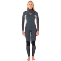 Rip Curl Dawn Patrol Pro 3/2 Mm Dame Våtdrakt I Neopren Med Glidelås I Brystet Og Lange Ermer