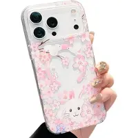 Mtp Products iPhone 17 Pro Max magnetisk-deksel med innebygde rhinestones - Kanin