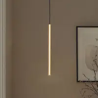 Argon LED-pendellampe Rulo, gull, Ø 3,2 cm, stål, 3000 K