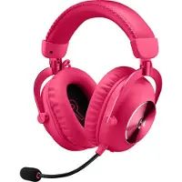 Logitech G Pro X 2 - Hodesett - full størrelse - Bluetooth / LIGHTSPEED - trådløs, kablet - 3,5 mm jakk - lydisolerende - rosa