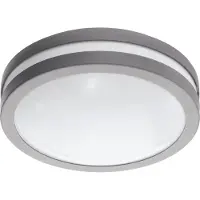 Eglo connect Locana-C utendørs LED-vegglampe sølv